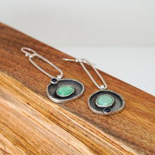Load image into Gallery viewer, Orbital Earrings I - Chrysoprase