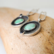 Load image into Gallery viewer, Orbital Earrings I - Chrysoprase