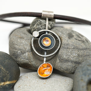 Simple Orrery I - Mexican Fire Opal